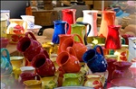 Pots on the market of Saint-Tropez